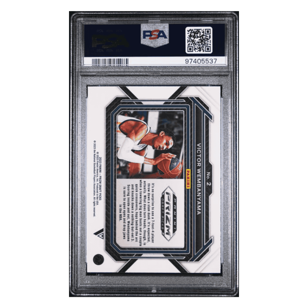 Victor Wembanyama PSA 9 2023 Panini Prizm Draft Picks Variation Card #2