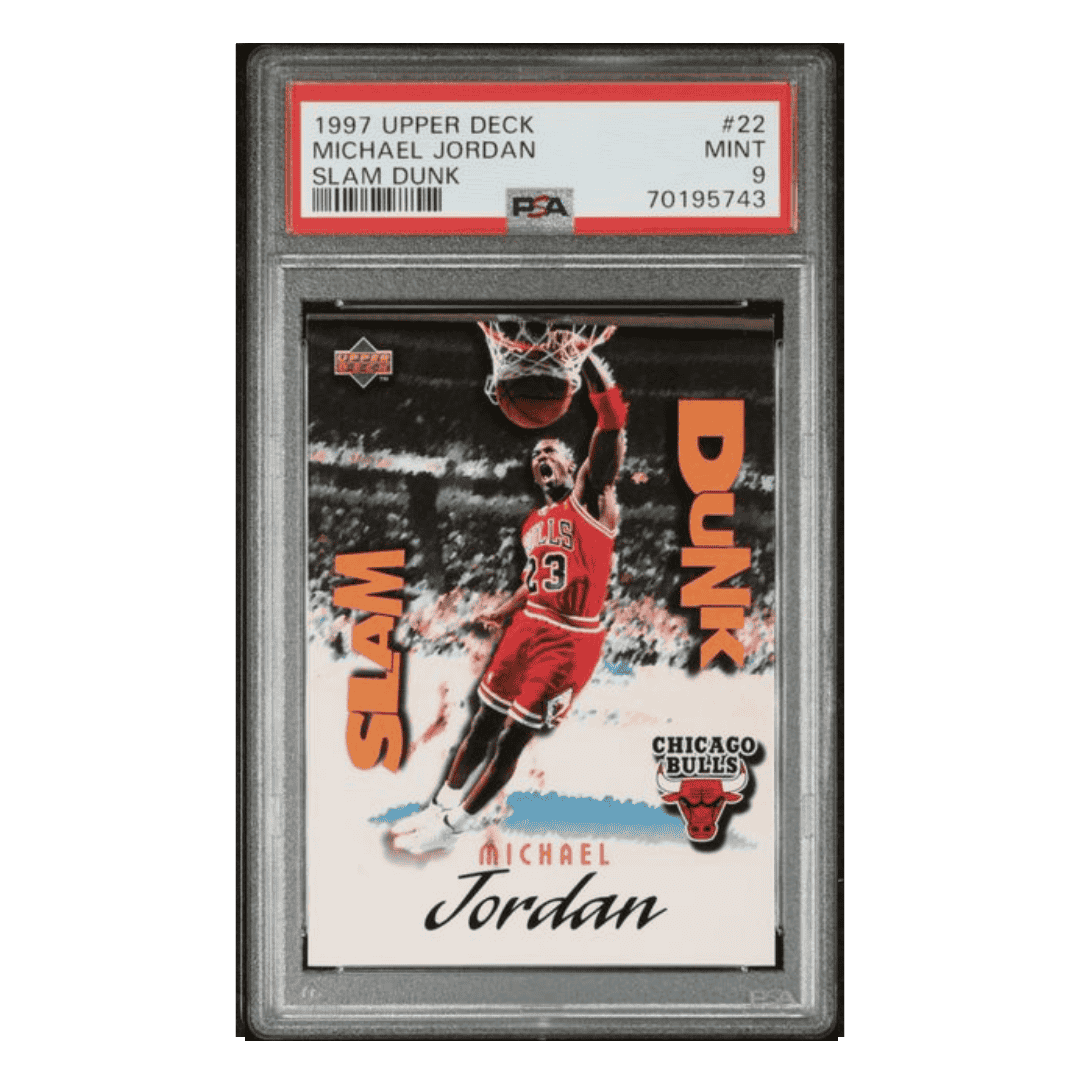 Michael Jordan PSA 9 1997 Upper Deck Slam Dunk Card #22