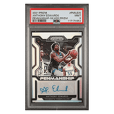 Anthony Edwards PSA 9 2021 Panini Prizm Penmanship Silver Prizm Auto Card #PMAEW