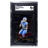 Jahmyr Gibbs PSA 9 2023 Panini Select Numbers Rookie RC Card #NMB-JGI