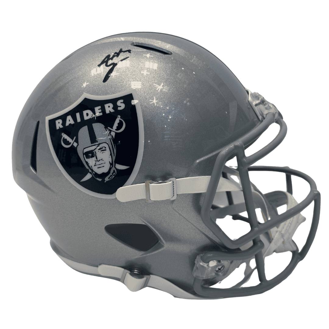 Ashton Jeanty Las Vegas Raiders Autographed Full Size Replica Helmet - Beckett COA