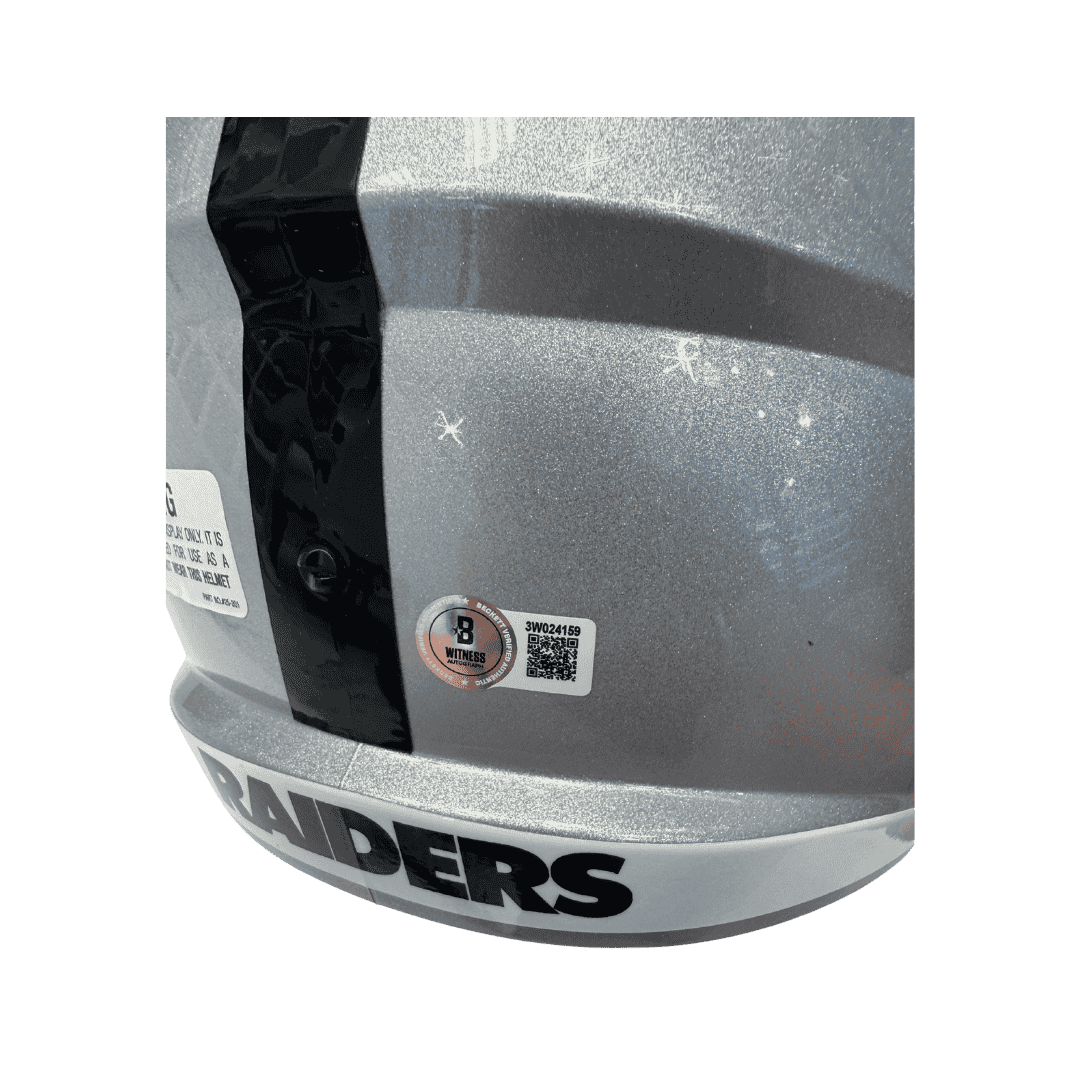 Ashton Jeanty Las Vegas Raiders Autographed Full Size Replica Helmet - Beckett COA