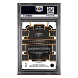 Victor Wembanyama PSA 10 2023 Panini Select Blue Cracked Ice Card #87