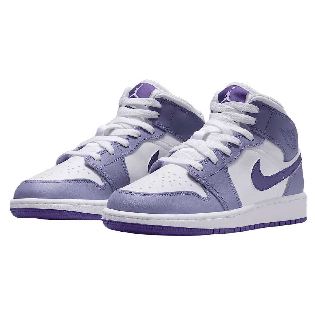 Jordan 1 Mid Dusty Amethyst Court Purple (GS)