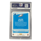 Jalen Hurts PSA 9 2020 Panini Donruss Optic Pink Rated Rookie Prizm Card #164