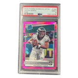 Jalen Hurts PSA 9 2020 Panini Donruss Optic Pink Rated Rookie Prizm Card #164