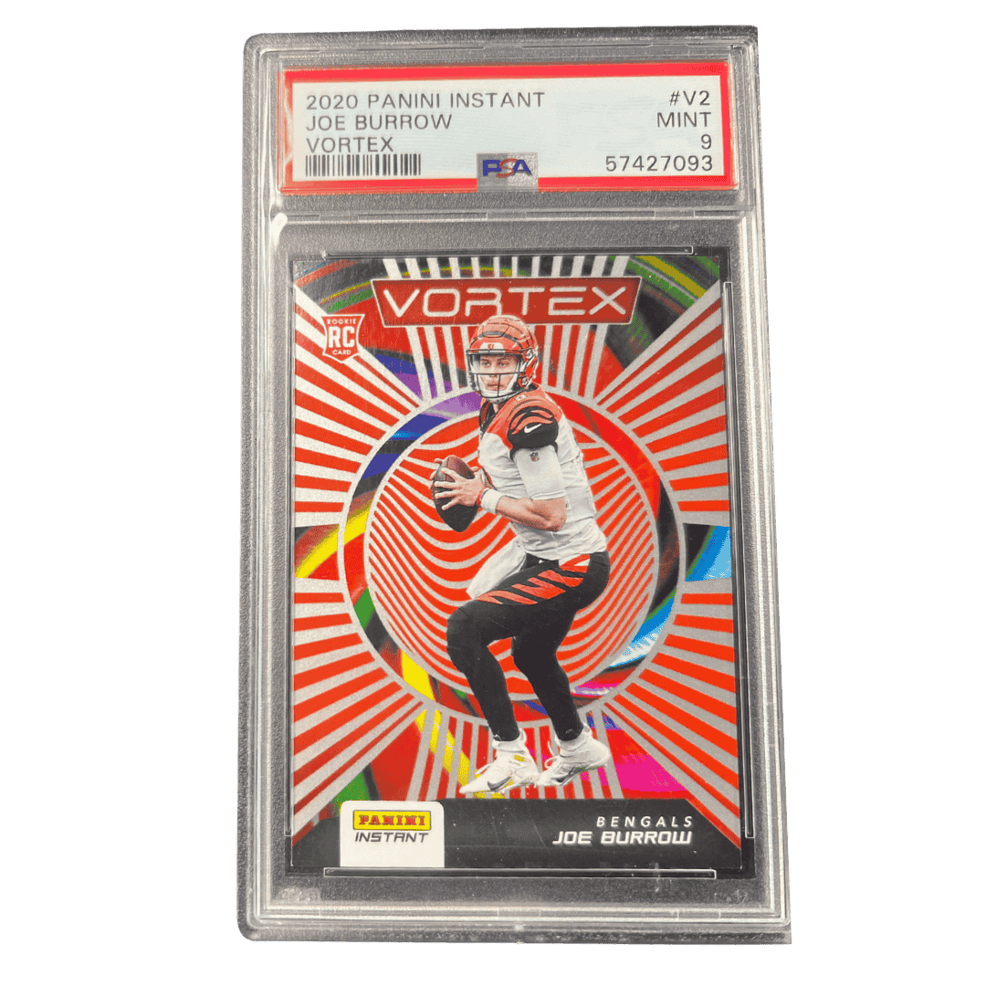 Joe Burrow PSA 9 2020 Panini Instant Vortex Rookie RC #d /935 Card #V2
