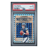 J.J. McCarthy PSA 10 2024 Panini Mosaic Notoriety Mosaic Rookie Card #21