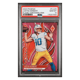 Justin Herbert PSA 10 2023 Panini Phoenix Flame Throwers Pink #d / 175 Card #FLA25