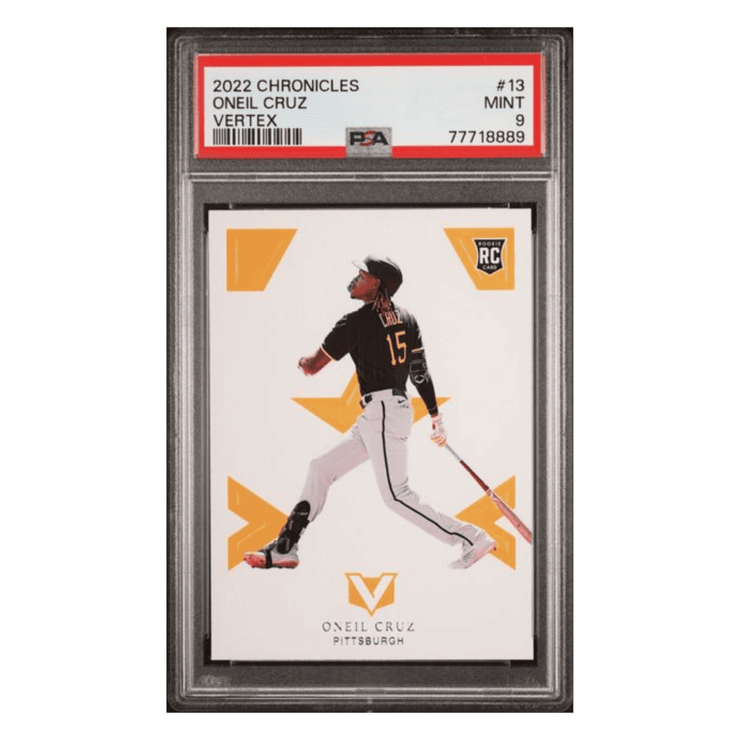 Oneil Cruz PSA 9 2022 Panini Chronicles Vertex Rookie RC Card #13