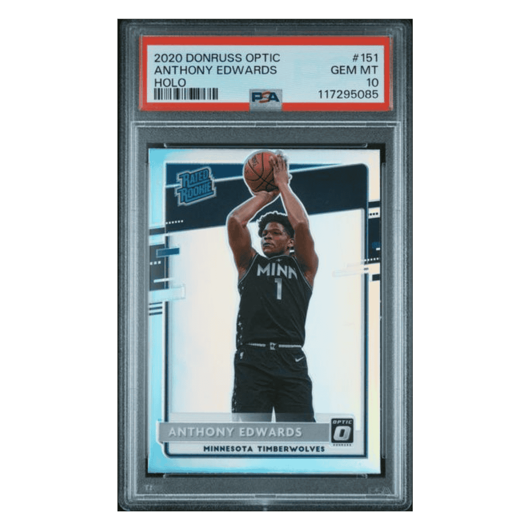 Anthony Edwards PSA 10 2020 Panini Donruss Optic Holo Rated Rookie Card #151