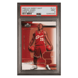 LeBron James PSA 9 2003 Upper Deck Sweet Shot Game Jersey Card #LJ-J