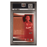 LeBron James PSA 9 2003 Upper Deck Sweet Shot Game Jersey Card #LJ-J