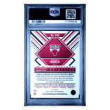 Matas Buzelis PSA 9 2024 Panini Hoops Premium Prizms Lazer Blue Rookie RC #d /49 Card #295