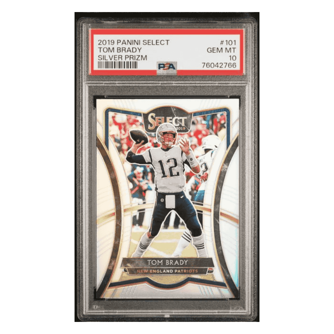 Tom Brady PSA 10 2019 Panini Select Silver Prizm Card #101