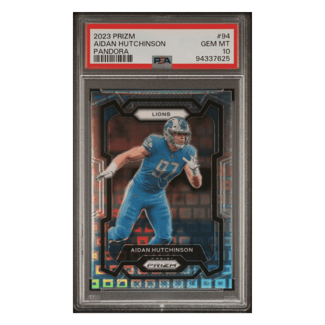 Aidan Hutchinson PSA 10 2023 Panini Prizm Pandora #d /400 Card #94