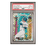 Mookie Betts PSA 10 2021 Panini Prizm Stained Glass Power Plaid #d /75 Card #SG-2