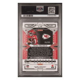 Isiah Pacheco PSA 9 2023 Panini Obsidian Electric Etch Asia Red Flood #d /90 Card #47