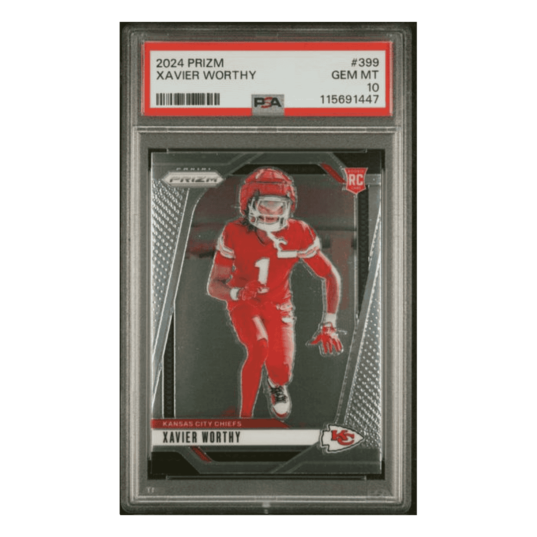 Xavier Worthy PSA 10 2024 Panini Prizm Rookie RC Card #399