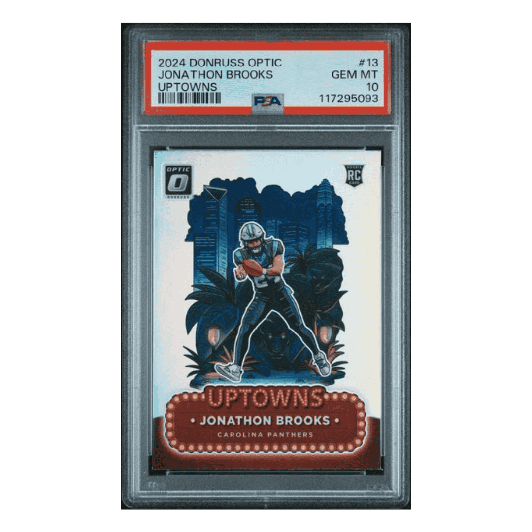 Jonathon Brooks PSA 10 2024 Panini Donruss Optic Uptowns Card #13
