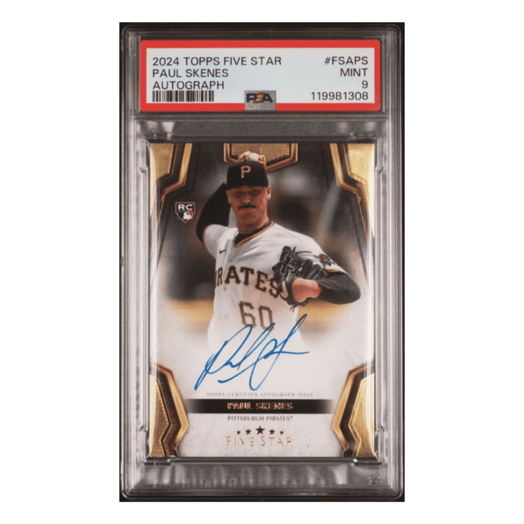 Paul Skenes PSA 9 2024 Topps Five Star Autograph Rookie RC Card #FSAPS