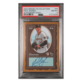 Paul Skenes PSA 8 2024 Topps Brooklyn Collection Autograph Gold Rookie RC #d /50 Card #PS