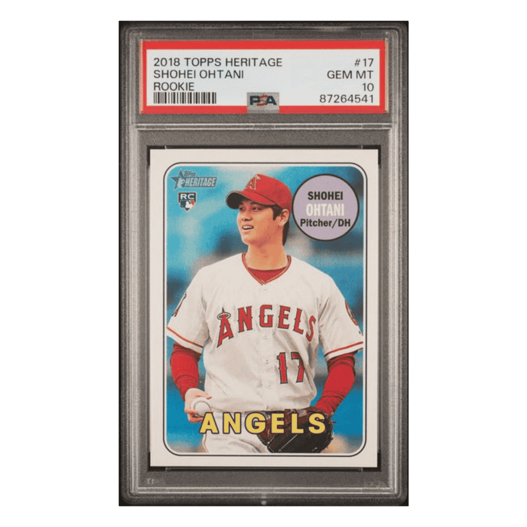 Shohei Ohtani PSA 10 2018  Topps Heritage Variation Rookie RC Card #17