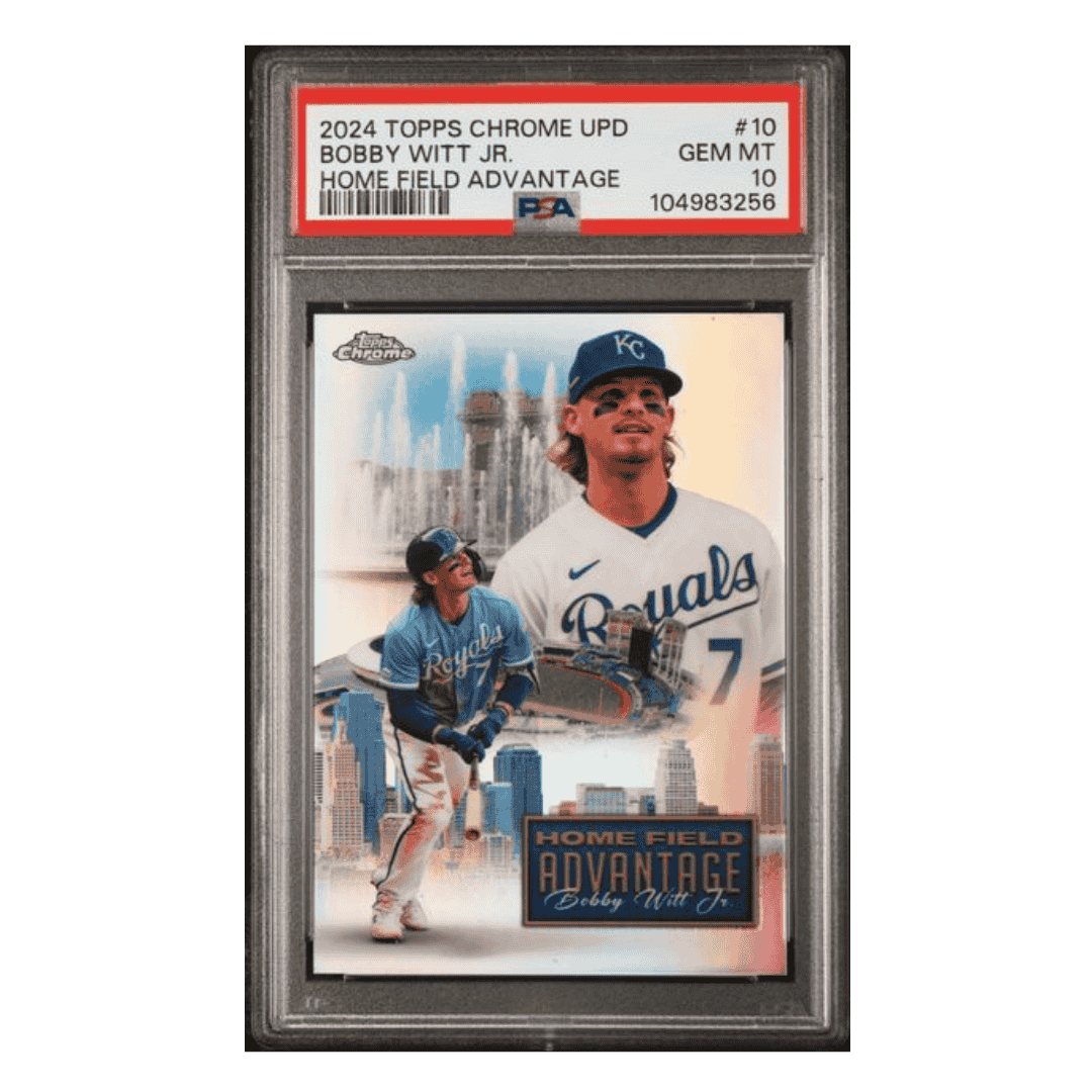 Bobby Witt Jr PSA 10 2024 Topps Chrome Update Home Field Advantage SSP Card #10