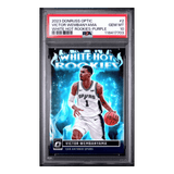Victor Wembanyama PSA 10 2023 Panini Donruss Optic White Hot Rookies Purple Card #2