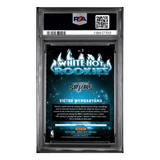 Victor Wembanyama PSA 10 2023 Panini Donruss Optic White Hot Rookies Purple Card #2