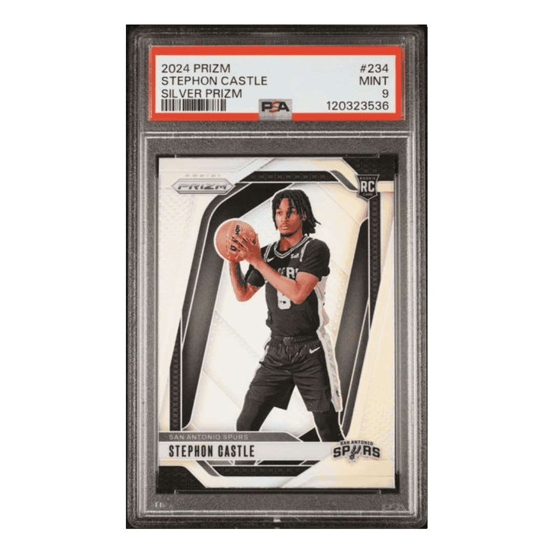 Stephon Castle PSA 9 2024 Panini Prizm Silver Rookie RC Card #234