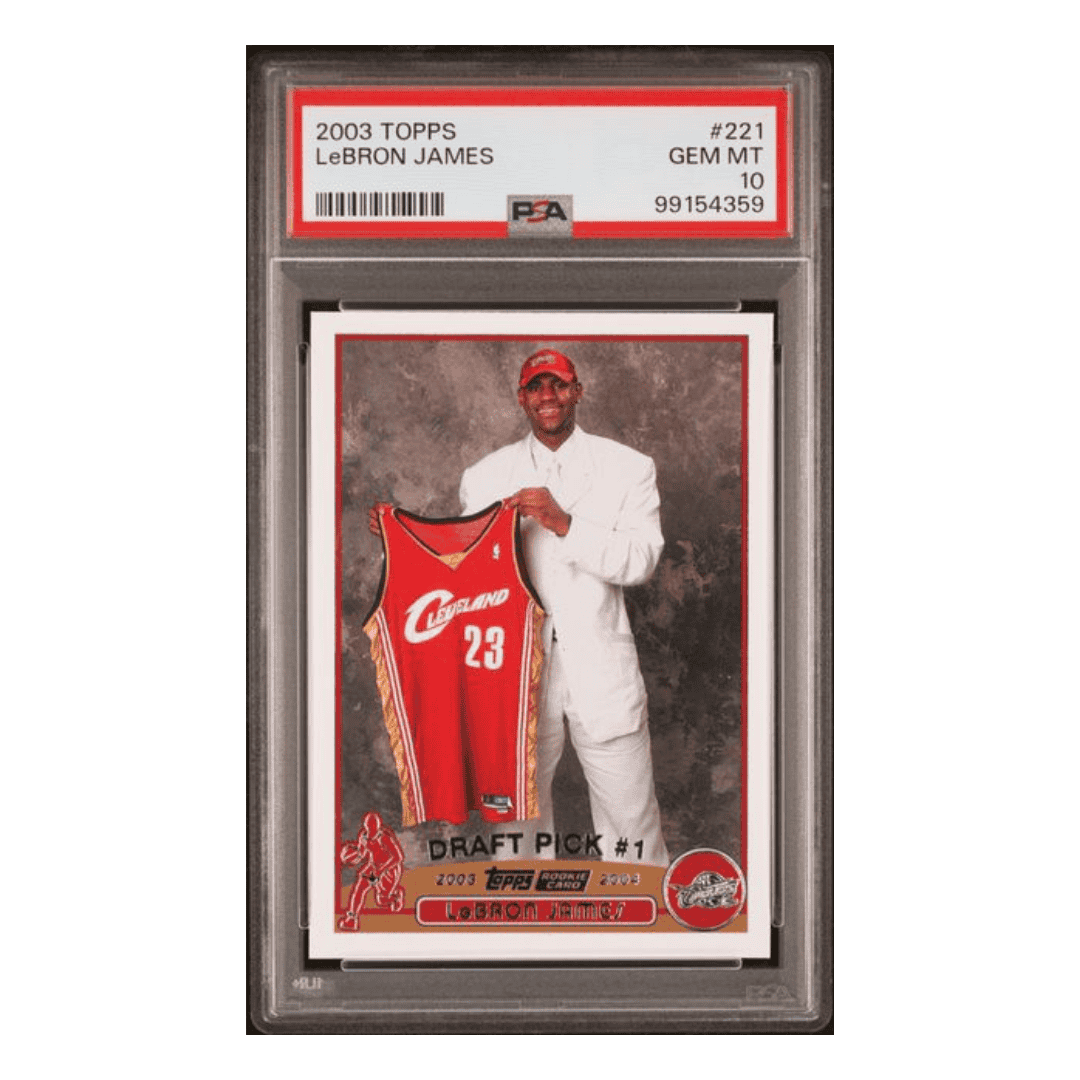 LeBron James PSA 10 2003 Topps Draft Pick Rookie Card #221