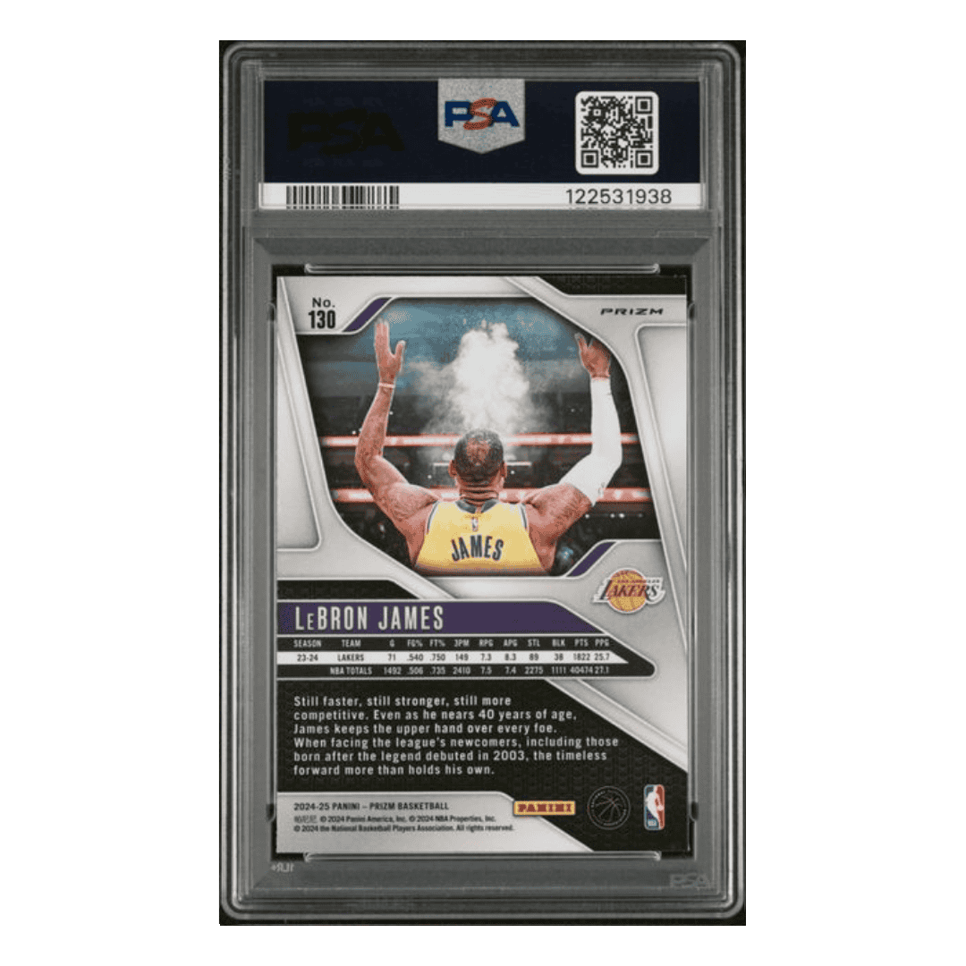 LeBron James PSA 10 2024 Panini Prizm Silver Card #130