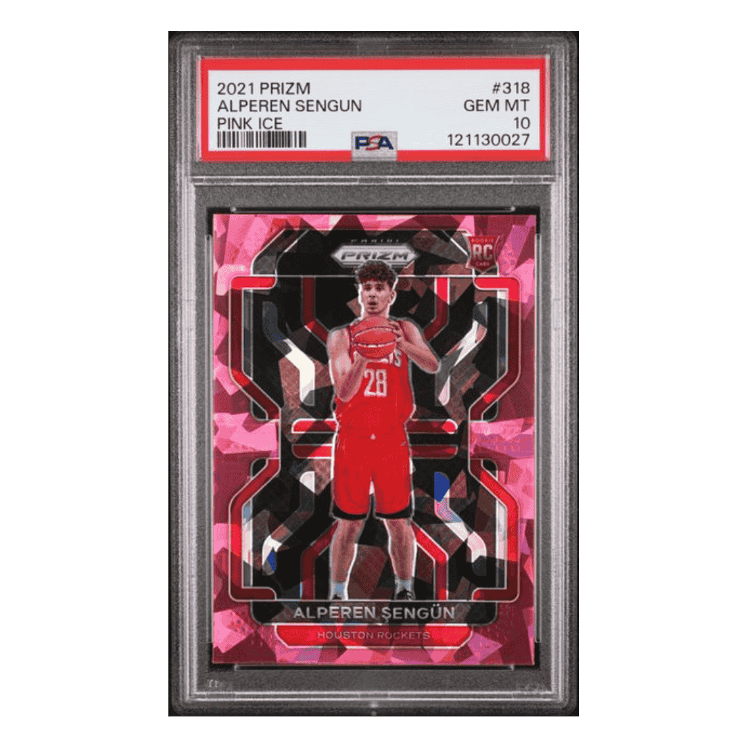 Alperen Sengun PSA 10 2021 Panini Prizm Pink Ice Rookie RC Card #318