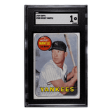 Mickey Mantle SGC 1 1969 Topps Card #500