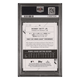 Bobby Witt Jr PSA 10 2022 Topps Finest Green Refractor Rookie RC #1/99 Card #62