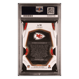 Patrick Mahomes PSA 9 2022 Panini Select Die Cut Black/ Green Prizm Card #148
