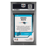 Drake Maye PSA 9 2024 Panini Donruss Optic Purple Shock Card #229