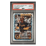 Jackson Chourio PSA 10 2024 Topps Chrome Update X-Fractor Rookie RC Card #USC30