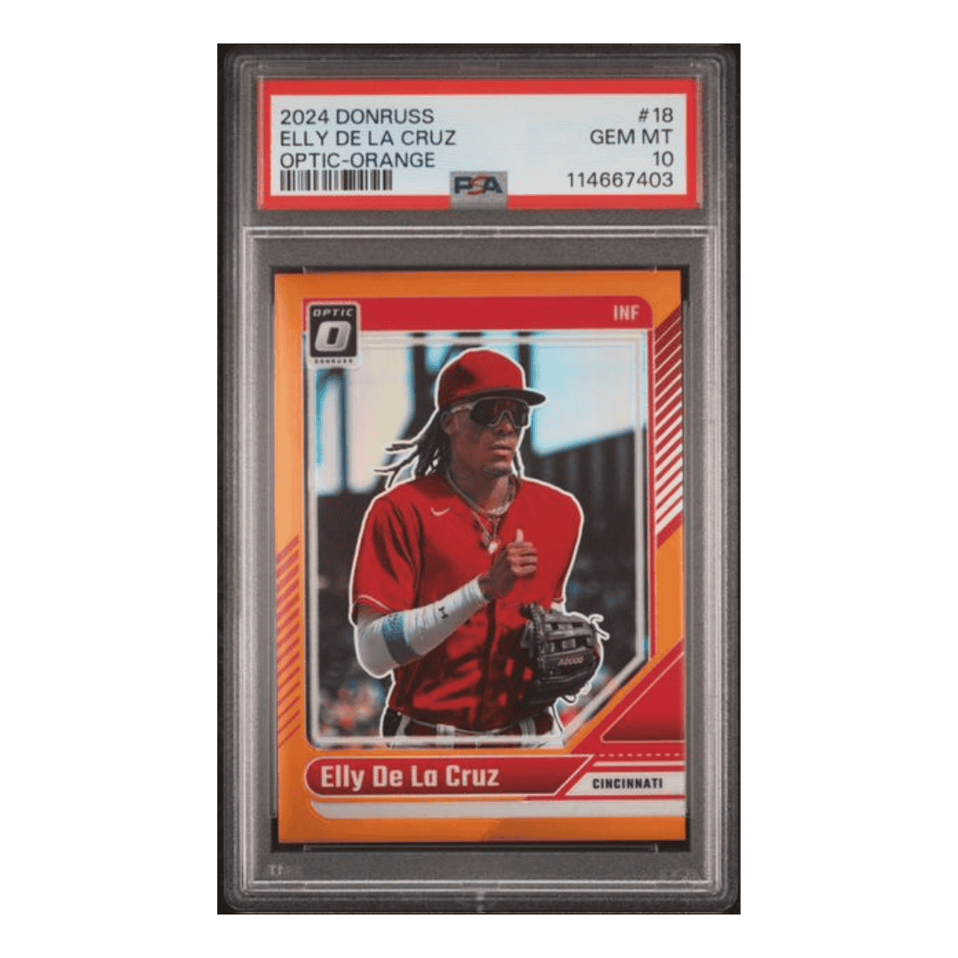 Elly De La Cruz PSA 10 2024 Panini Donruss Optic Orange #d/199 Card #18