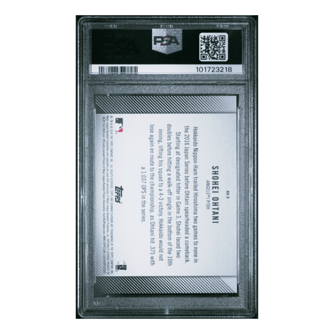 Shohei Ohtani PSA 8 2018 Topps Bowman Platinum Rookie Revelations Card #RR-9