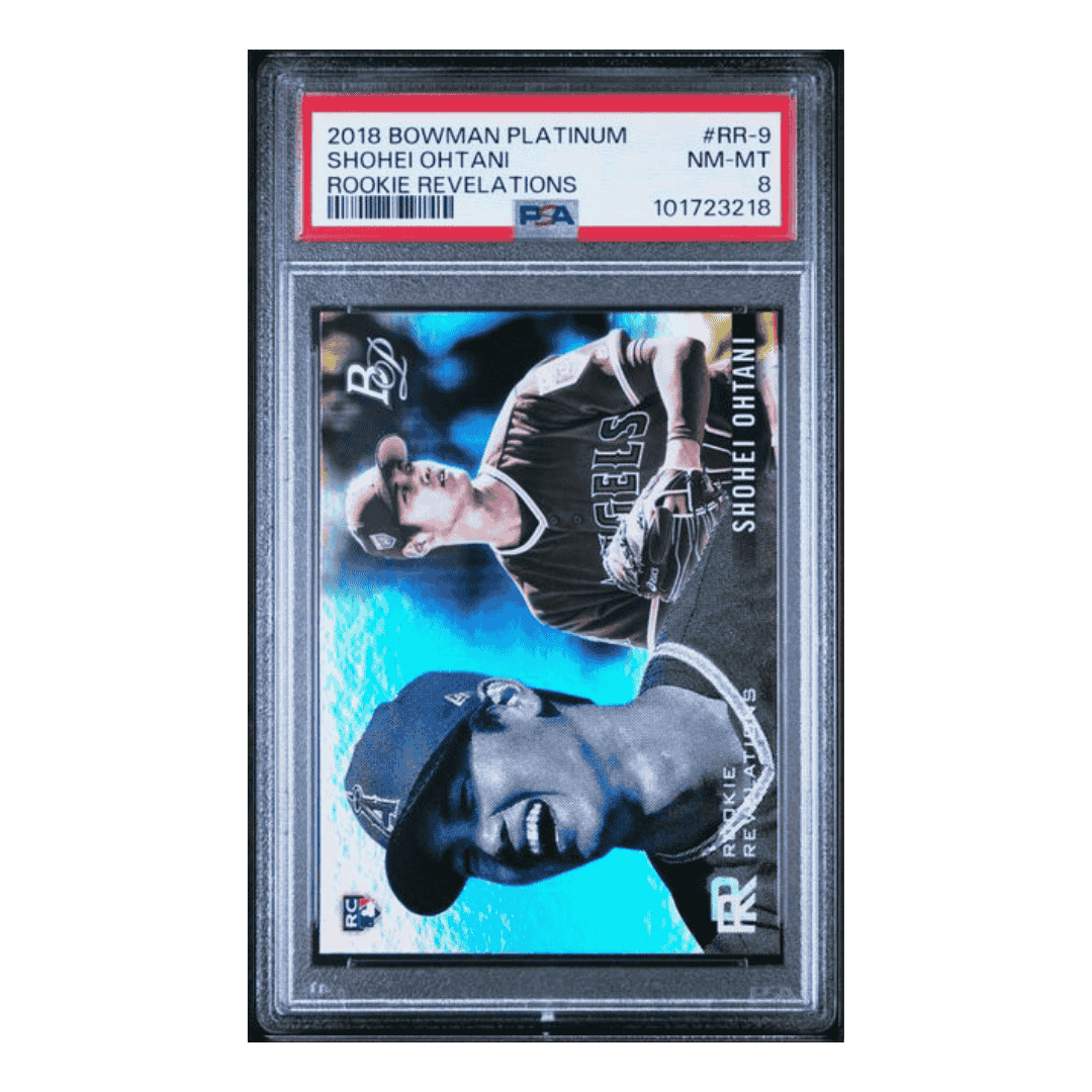 Shohei Ohtani PSA 8 2018 Topps Bowman Platinum Rookie Revelations Card #RR-9