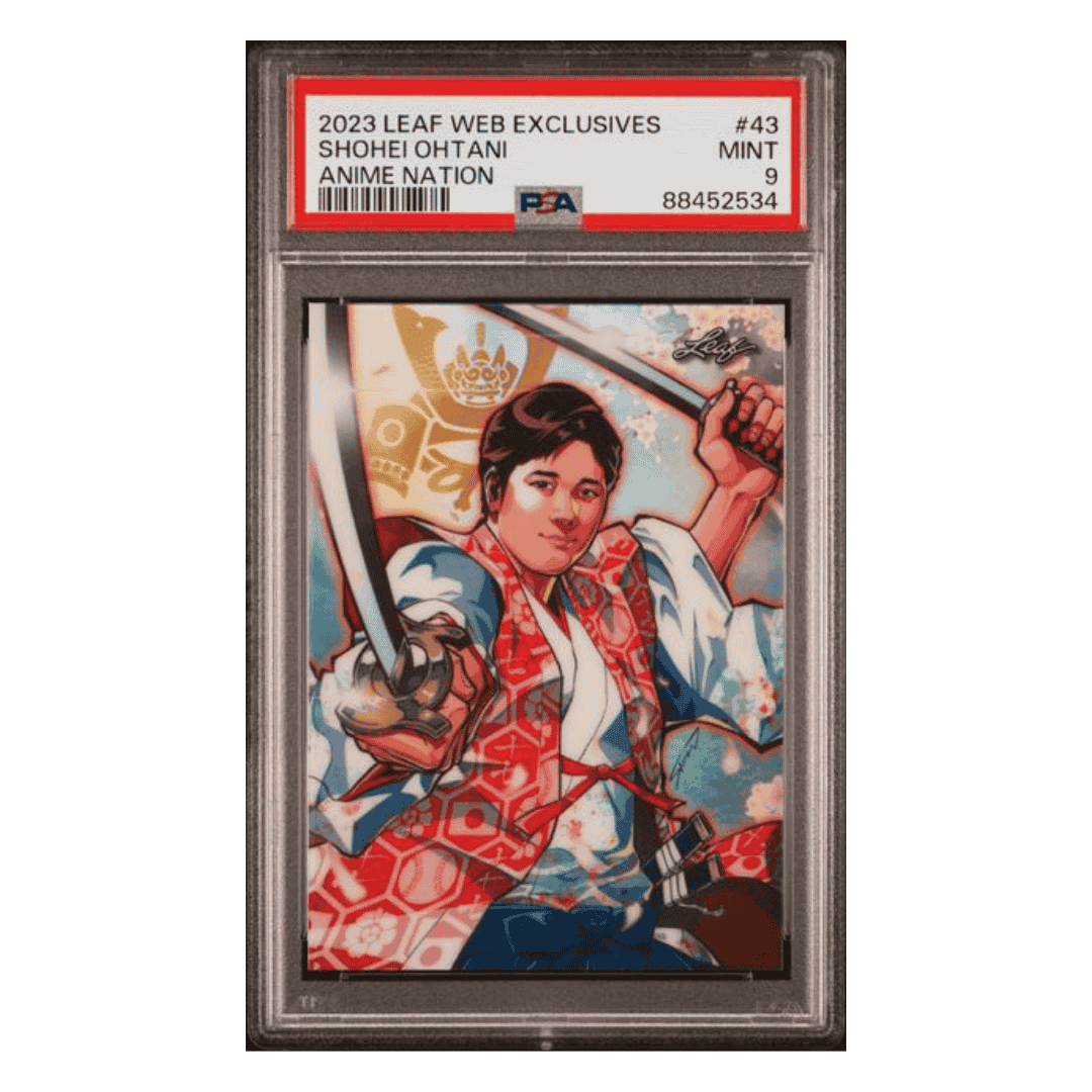 Shohei Ohtani PSA 9 2023 Leaf Web Exclusives Anime Nation #d/2689 Card #43