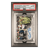 Jaxon Smith-Njigba PSA 8 2023 Panini National Treasures Rookie Signature Field Pass #d/99 Card #JSN