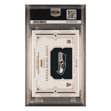 Jaxon Smith-Njigba PSA 8 2023 Panini National Treasures Rookie Signature Field Pass #d/99 Card #JSN