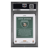 Justin Jefferson PSA 9 2021 Panini Donruss Downtown! Card #DT-18