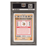Justin Jefferson PSA 10 2023 Panini Contenders Optic Lottery Ticket Black Scope #d/25 Card #LT10