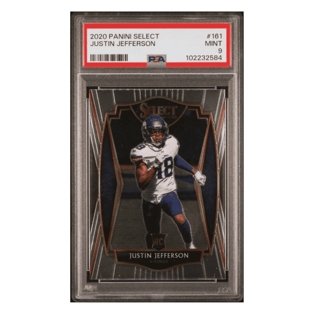 Justin Jefferson PSA 9 2020 Panini Select Rookie RC Card #161