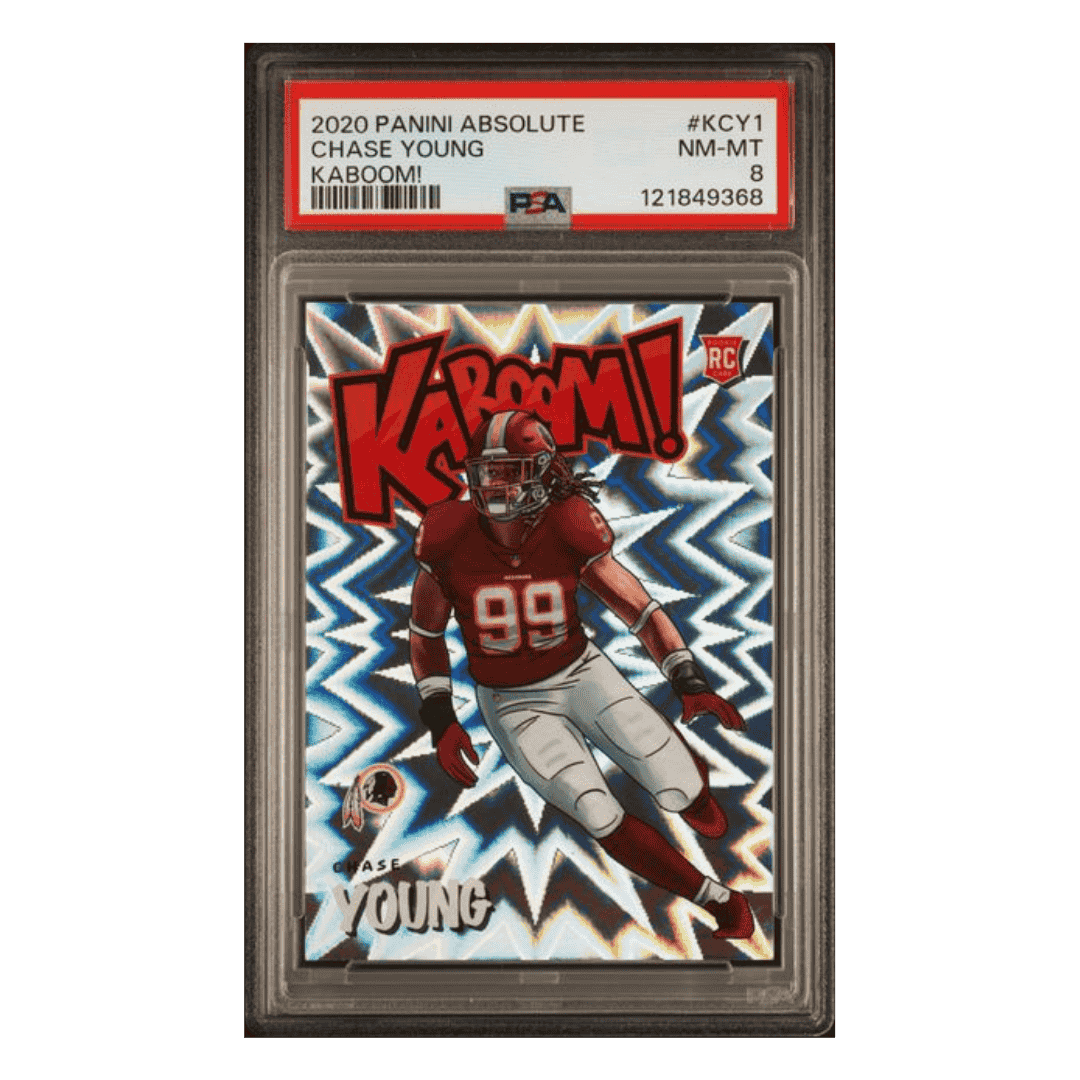 Chase Young PSA 8 2020 Panini Absolute Kaboom! Rookie RC Card #KCY1