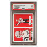 Tom Brady PSA 9 2002 Topps Heritage Black Back Card #50